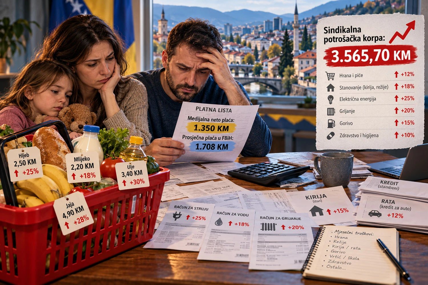 Prosječna plaća u BiH 1.701 KM, a polovica radnika prima manje od 1.350 KM: Koliko se zapravo može živjeti od plaće?