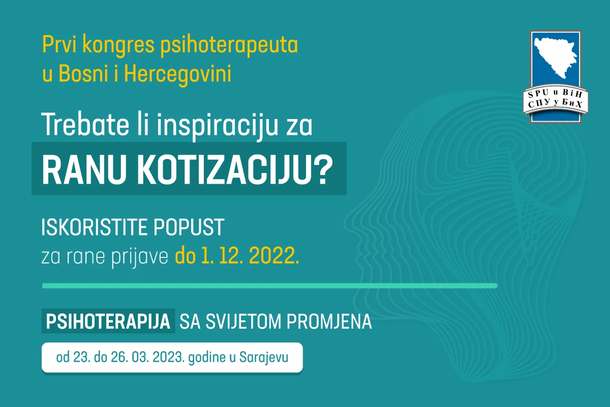 Prvi kongres psihoterapeuta u Bosni i Hercegovini održat će se u Sarajevu
