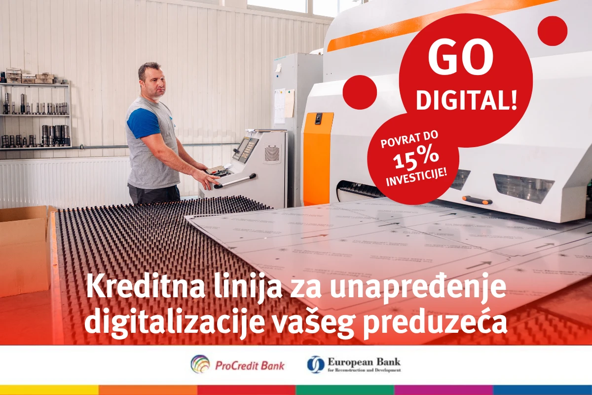 Digitalizacija malih i srednjih kompanija uz 15 % povrata na investiciju u ProCredit Bank