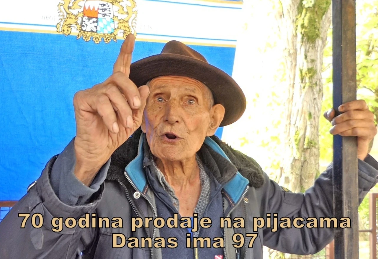VIDEO | Najstariji prodavač: 97-godišnji Anto ima 70 godina 'radnog staža' na tržnici
