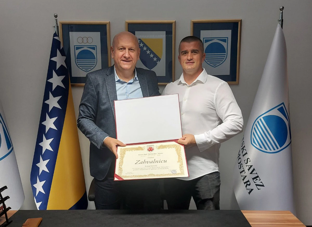 Službeni prijem za KK Bjelopoljac u Sportskom savezu Grada Mostara