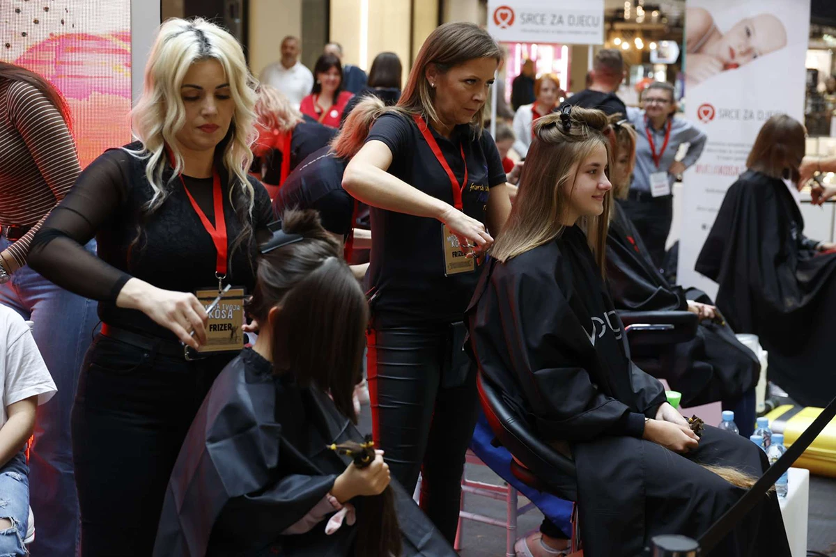 Veliki broj darivatelja na četvrtoj akciji 'Moja kosa tvoja kosa'