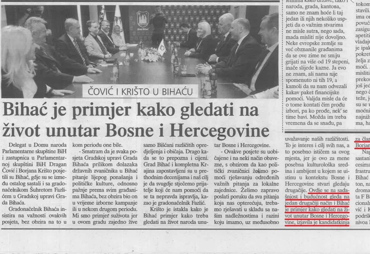 HRS: Bihać i USŽ su najogledniji primjer u kakvoj političkoj situaciji su Hrvati