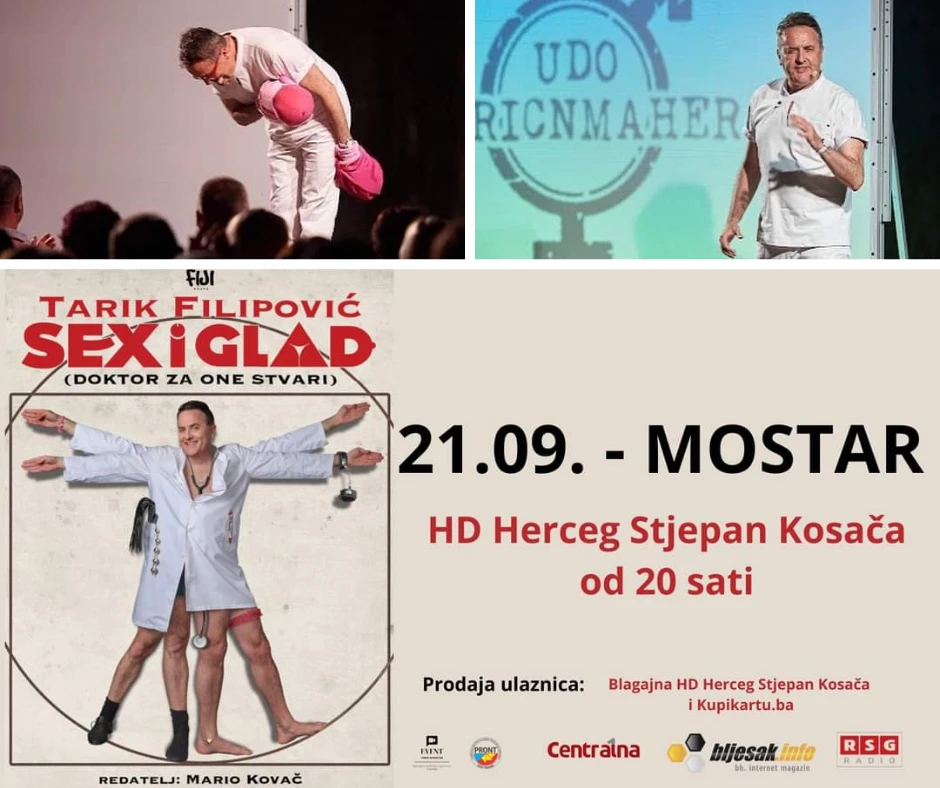 Brzo po ulaznicu: Za sedam dana u Mostar stiže "doktor za one stvari"
