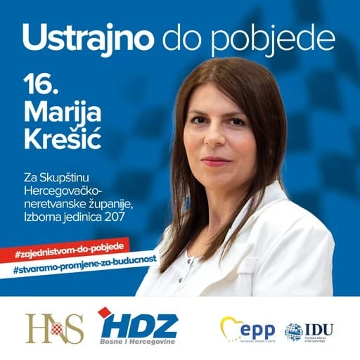 Kandidatkinja HDZ-a BiH stihovima obznanila svoju kandidaturu: ''Glavni čovjek iz stranke me zvao''