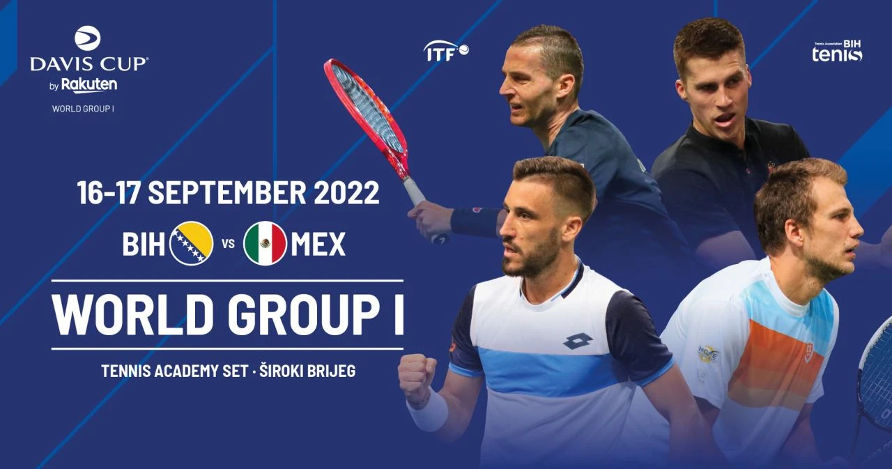 Davis Cup reprezentacija BiH protiv Meksika u Širokom Brijegu