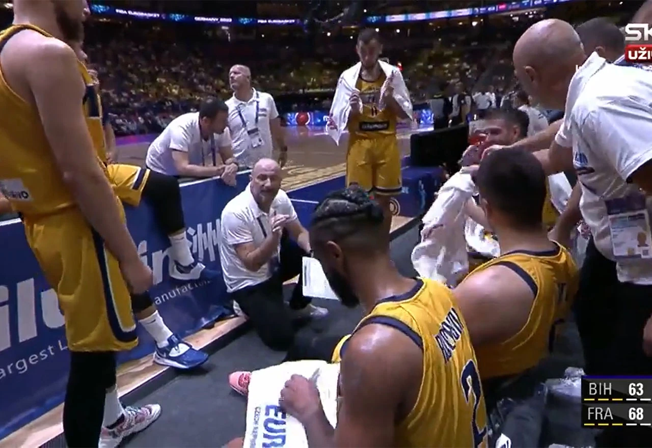 VIDEO: Urnebesan time-out reprezentacije BiH: You ideš ovdje