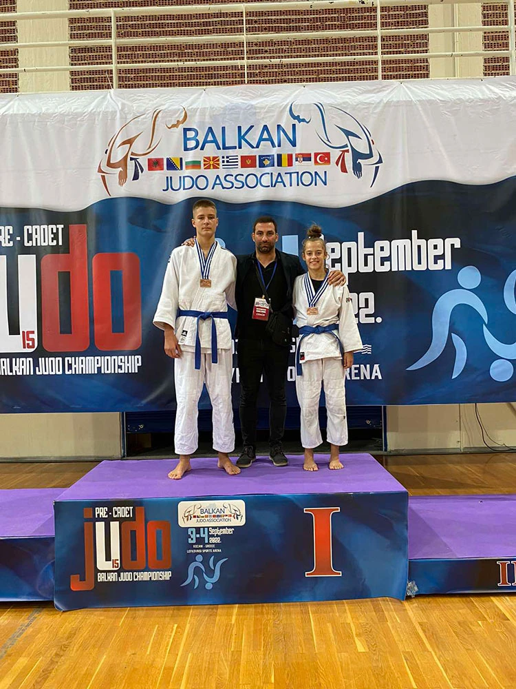 Gabriela Raič i Bojan Gačić brončani na prvenstvu Balkana u džudu za pretkadete