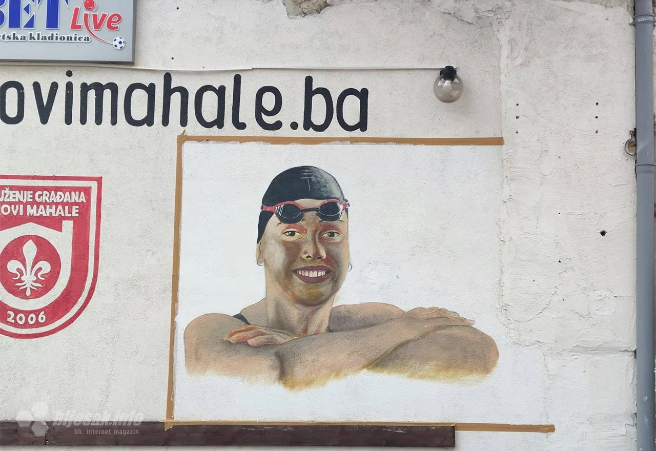 Mostar: Napreduju radovi na crtanju prvog murala u čast Lani Pudar