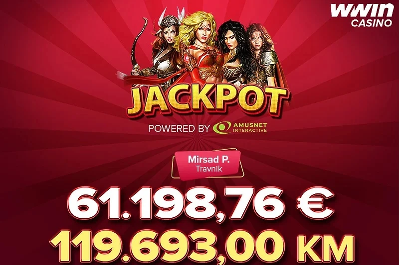 Izvučen jackpot na Wwin casinu: Travničanin osvojio čak 120.000 KM
