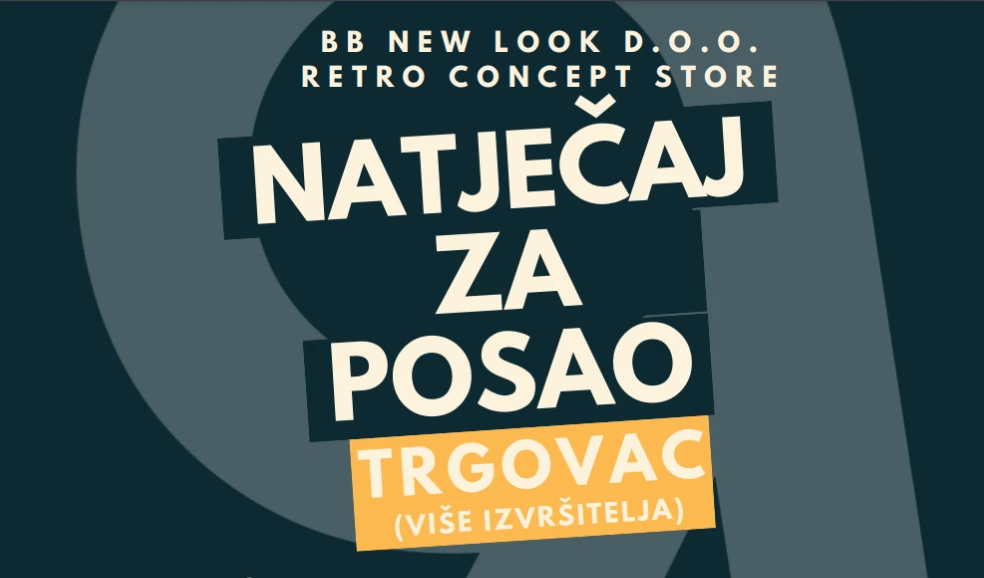 Retro concept store raspisuje natječaj za posao
