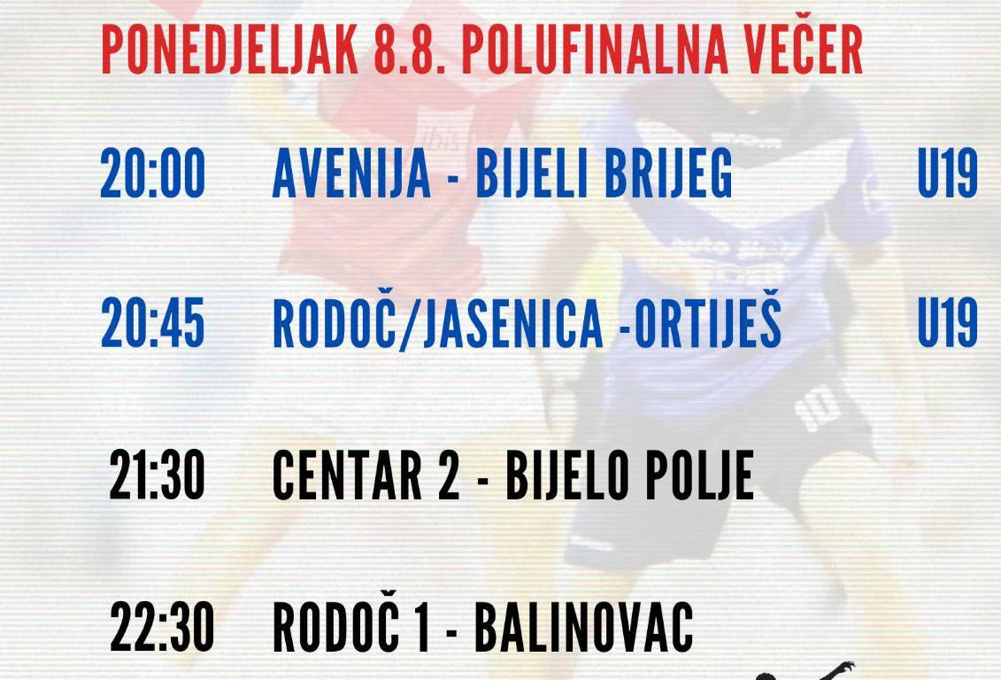 Večeras polufinalni susreti Lige mjesnih zajednica