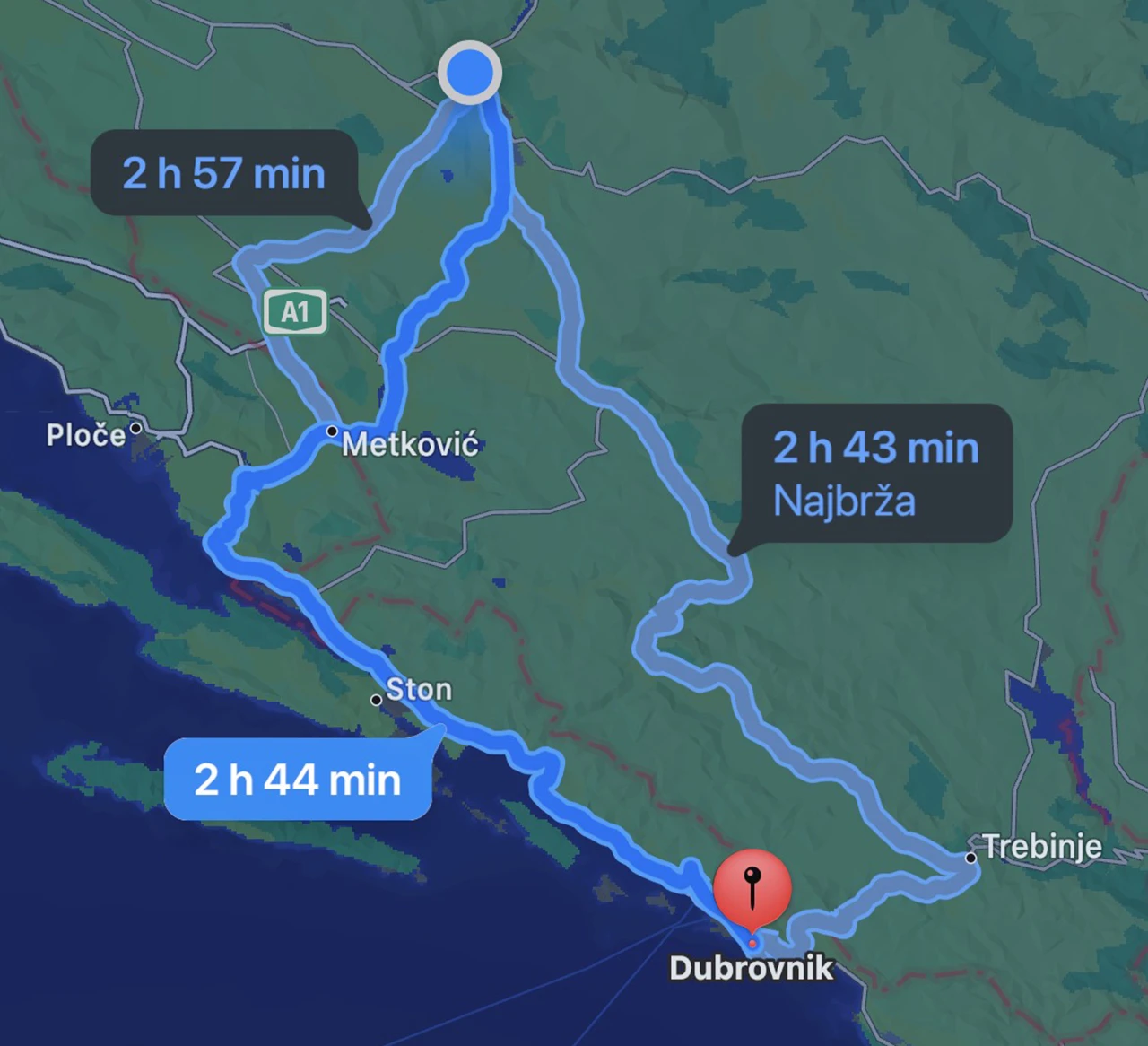 Nema Pelješkog mosta: iPhone vlasnike do Dubrovnika i dalje vodi preko Neuma
