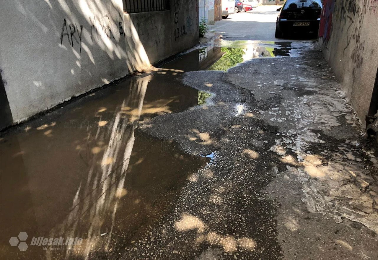 U Zagrebačkoj izbija voda, Vodovod se ne javlja