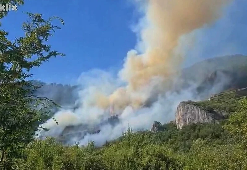 Požar na Boračkom jezeru i dalje aktivan, ali pod kontrolom