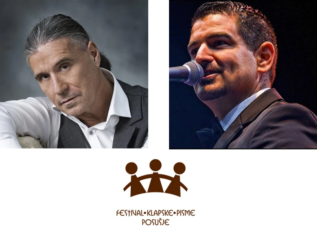 Goran Karan i Marko Pecotić nastupaju u revijalnom dijelu Festivala klapske pisme Posušje 2022