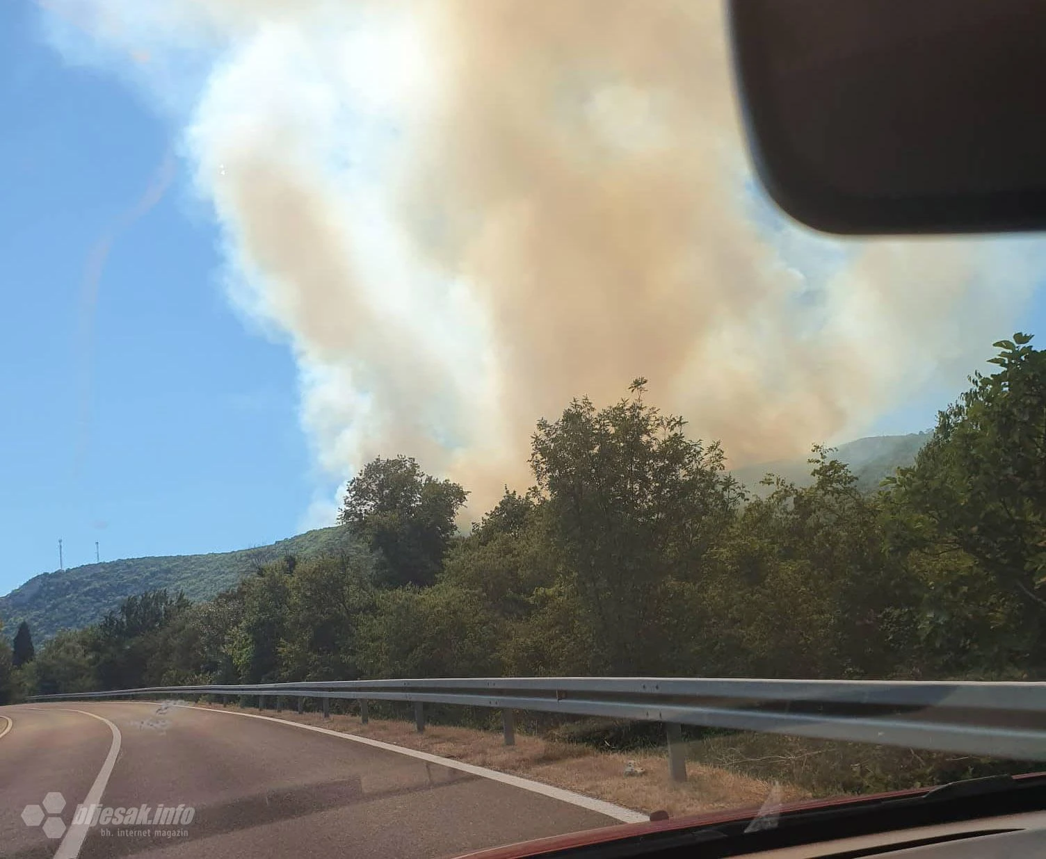 VIDEO: Veliki požar na području Šurmanci - Krućevići