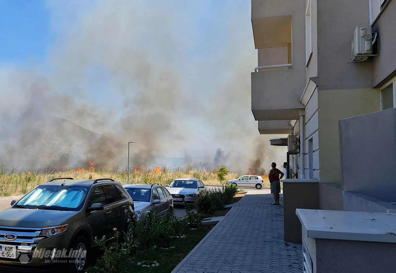 Mostar: Spriječeno širenje novog požara