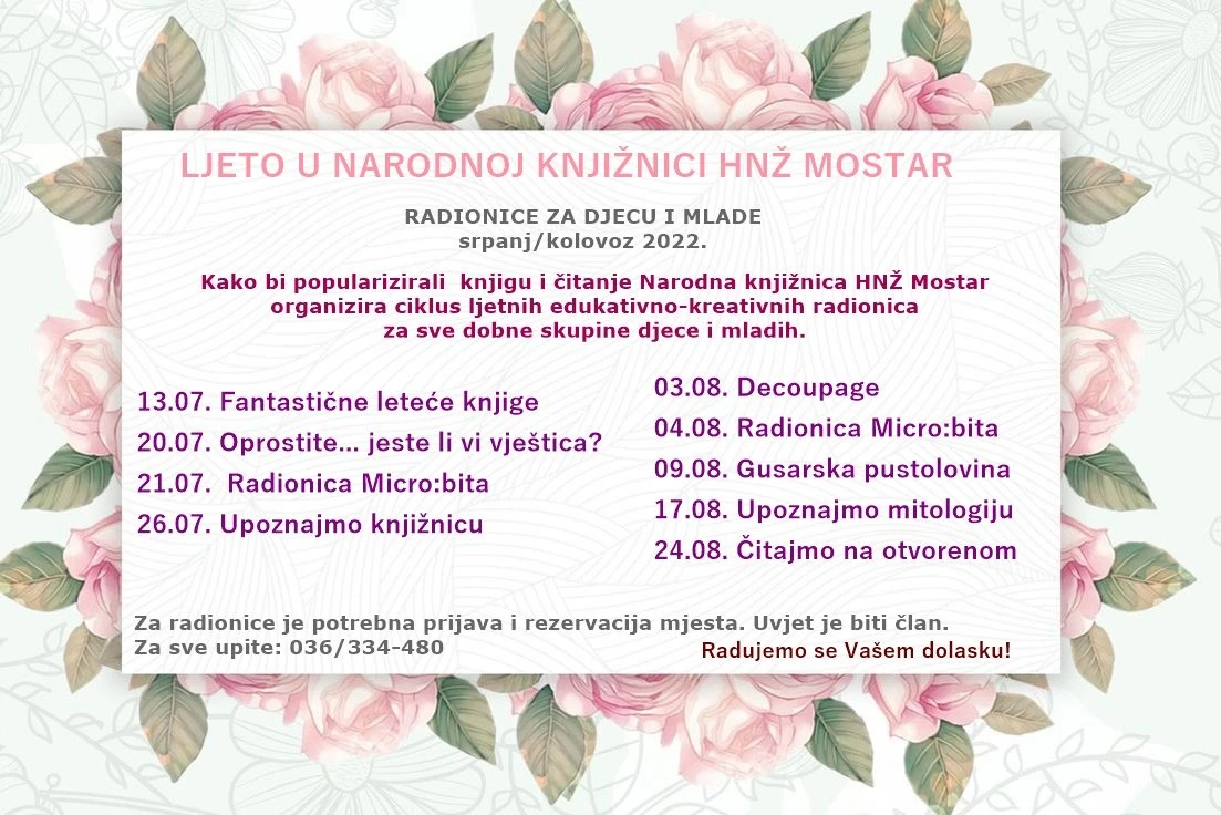 Mostar čita - Budi in, budi u knjižnici