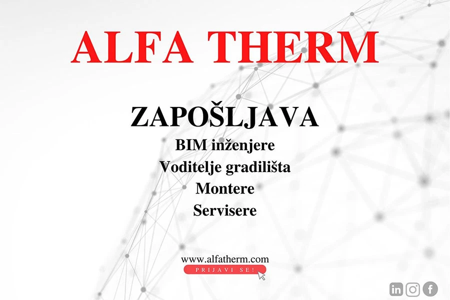 Alfa Therm zapošljava!