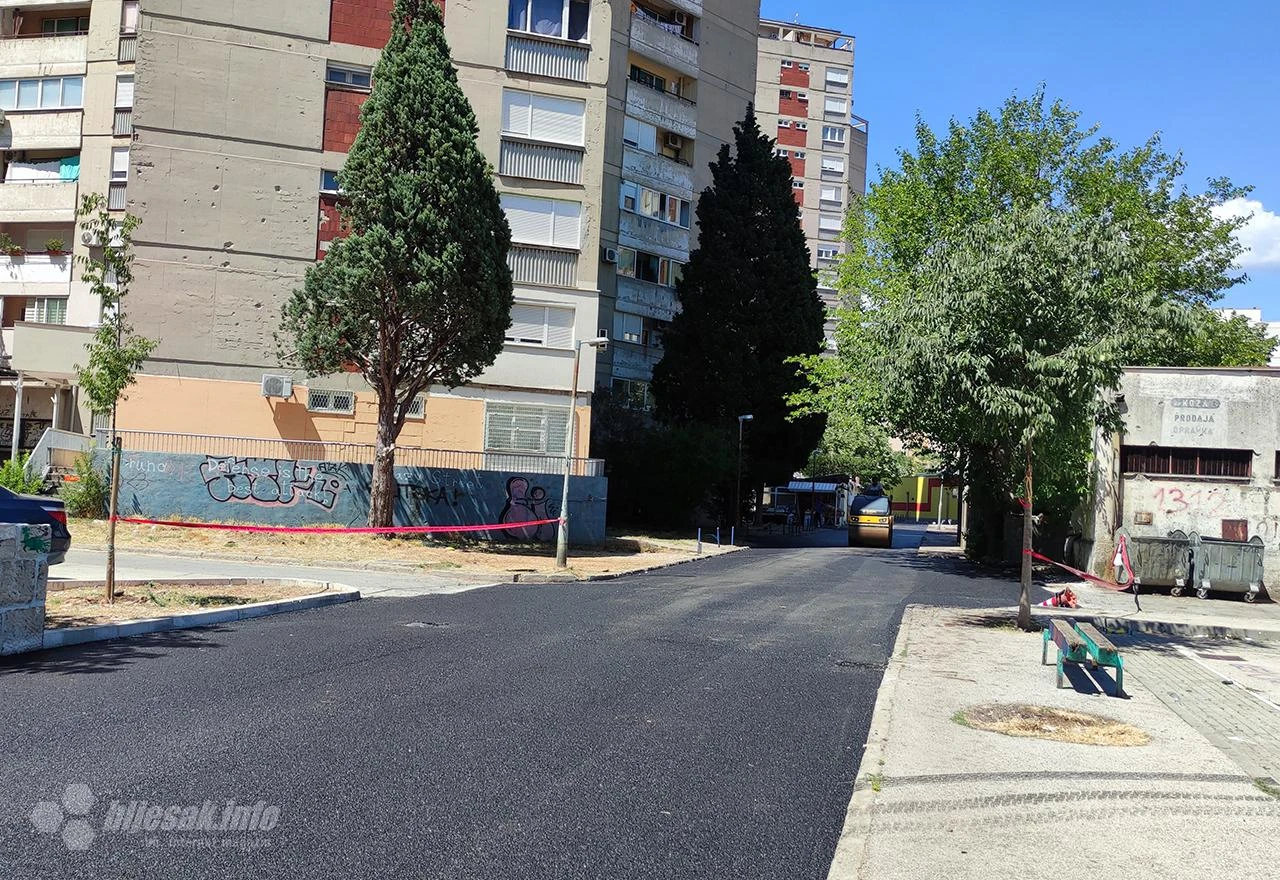 Asfaltiran dio Splitske ulice kraj tržnice