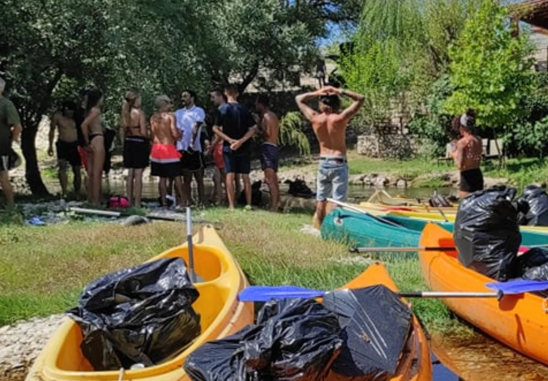 Akcija čišćenja na Trebižatu