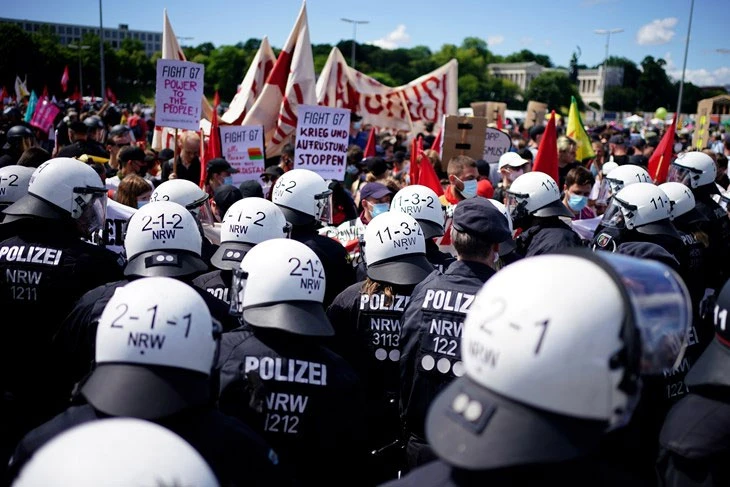 Uhićenja u Njemačkoj nakon nasilnih demonstracija protiv G7