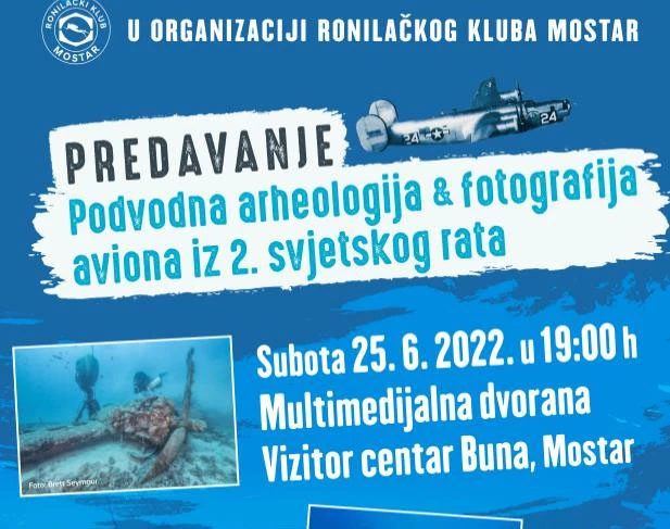 Predavanje o podvodnoj arheologiji i fotografiji aviona iz 2. svjetskog rata
