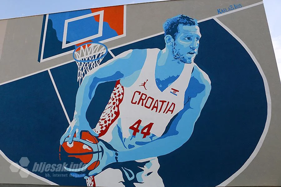 Bojan Bogdanović dobio mural u Mostaru