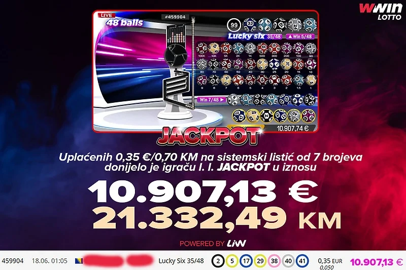 Jackpot na Bingu uživo - s 0,70 KM do 21.332 KM