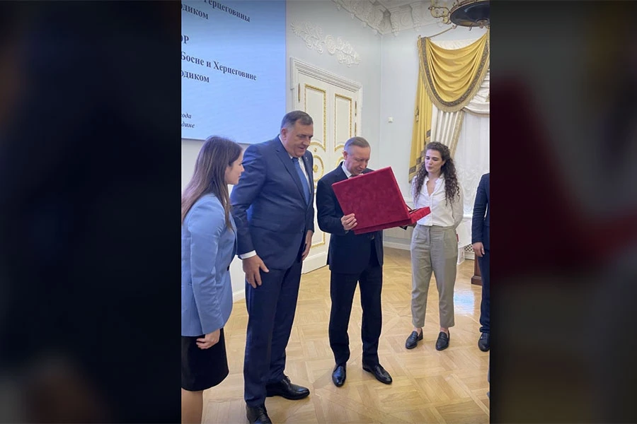 Sastali se Dodik i Beglov: Organizirati zajednički forum Srpske i Sankt Peterburga