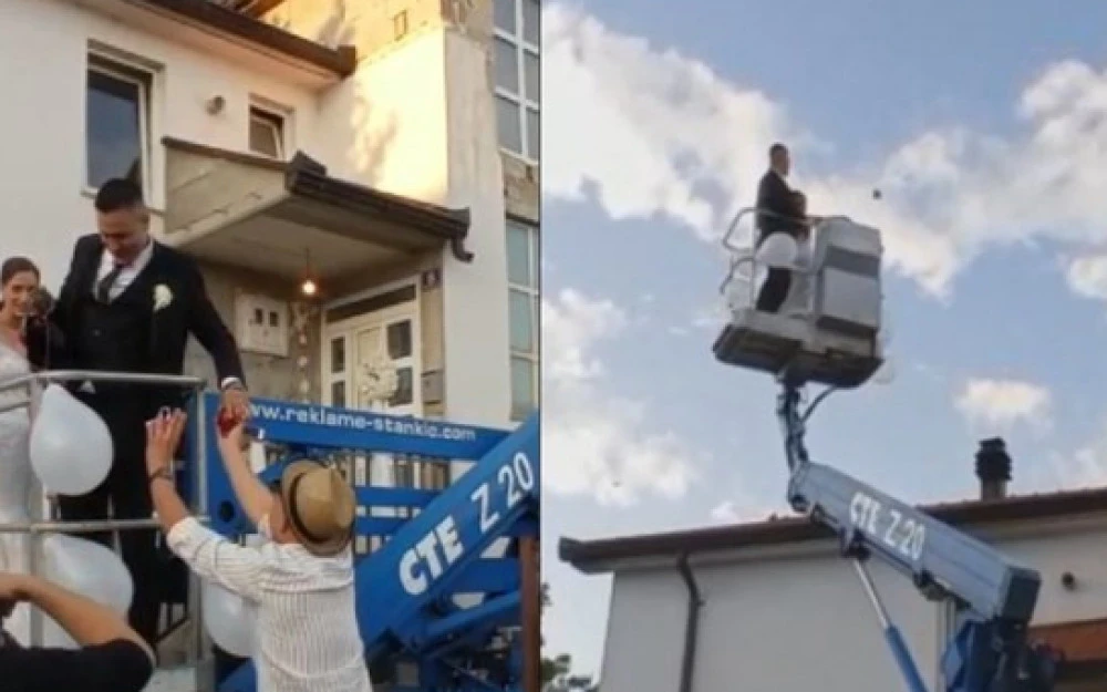 VIDEO: Inovativan način prebacivanja jabuke u Grudama
