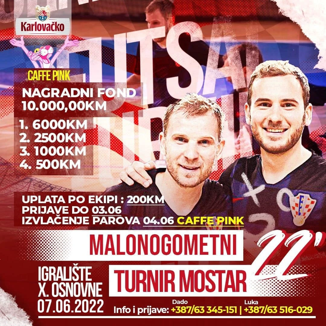 Večeras kreće prvi malonogometni turnir Mostar 2022.
