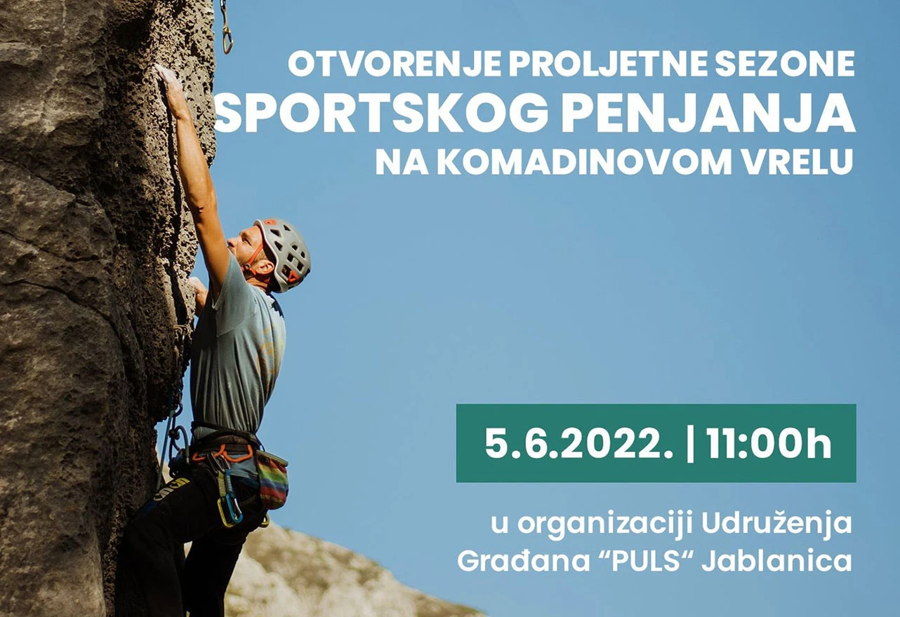 Otvara se prvo sportsko penjalište u Jablanici
