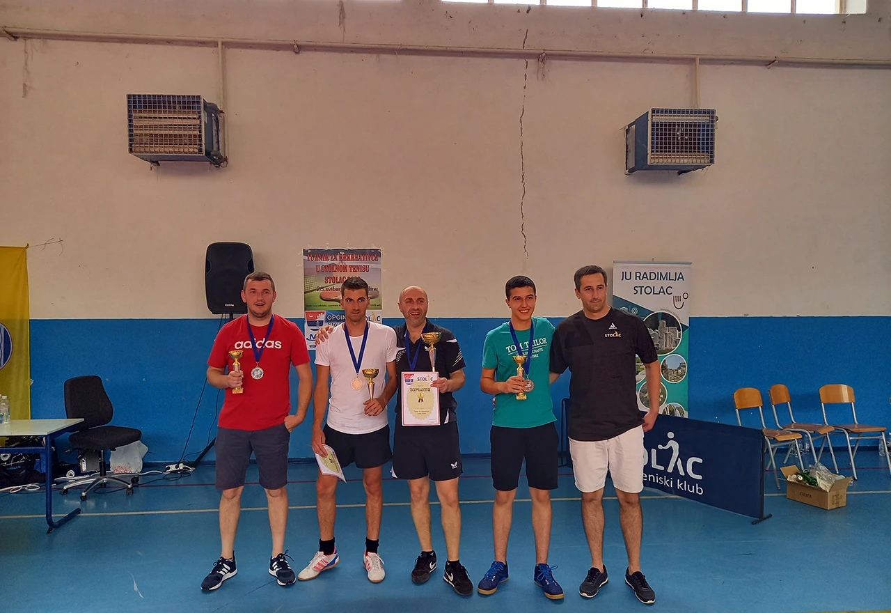Nikica Marić iz Gruda po drugi put pobjednik na turniru u stolnom tenisu ''Stolac 2022''
