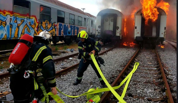 Zapalili se vagoni na Glavnom kolodvoru u Zagrebu