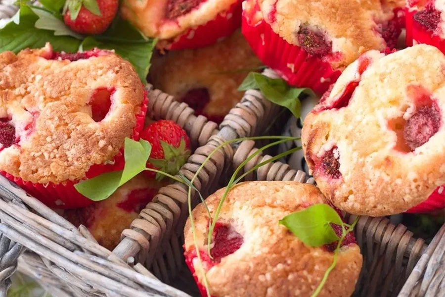 Muffini s jagodama i jogurtom