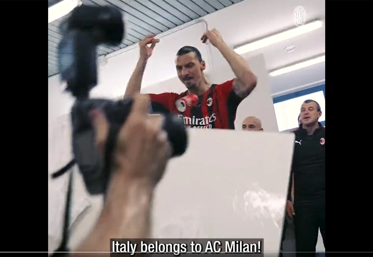 VIDEO | Ludilo u svlačionici nakon Ibrahimovićevog govora: Italija pripada Milanu!