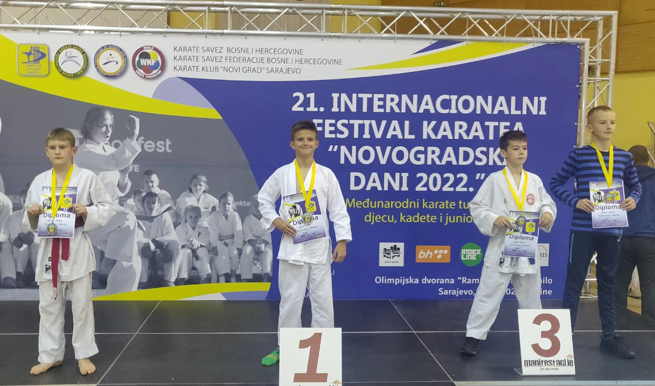 Osam odličja za karate klub Zrinjski na turniru u Sarajevu