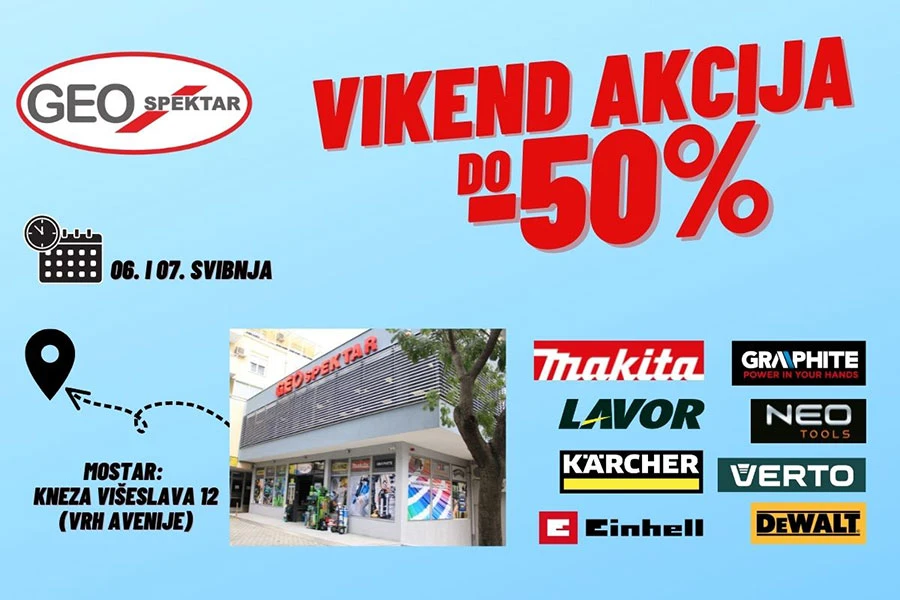 Vikend ludih popusta u Geo Spektru