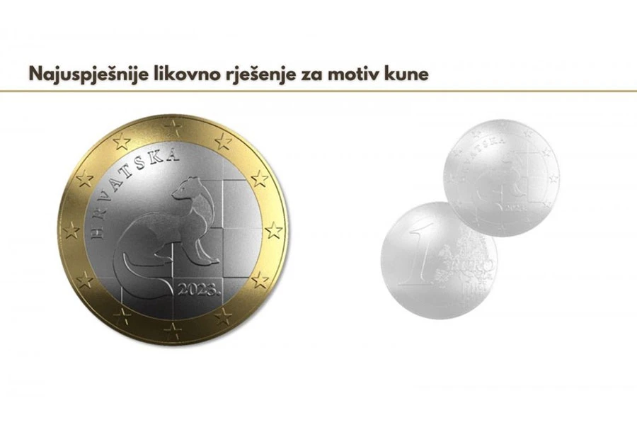 Hrvatska: Ovako će izgledati nova kovanica eura s motivom kune
