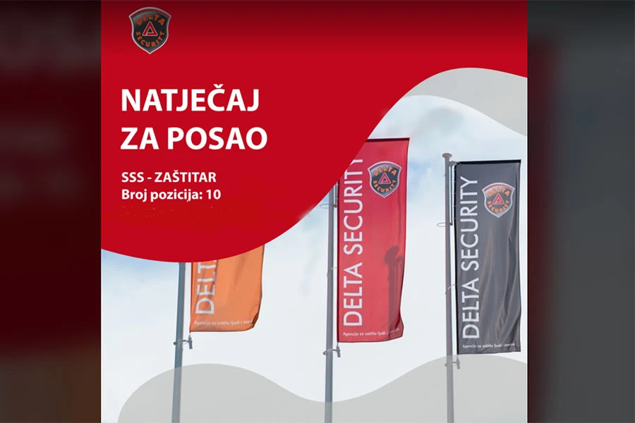 Natječaj za posao: Zaštitar