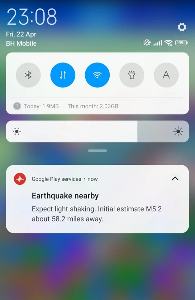 Kako je moguće da ste na mobitel večeras nekoliko sekundi prije samog potresa dobili upozorenje?