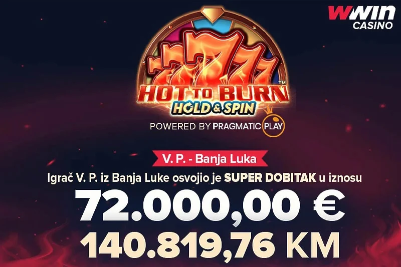 Super dobitak na Wwin casinu: Banjalučanin osvojio čak 140.000 KM