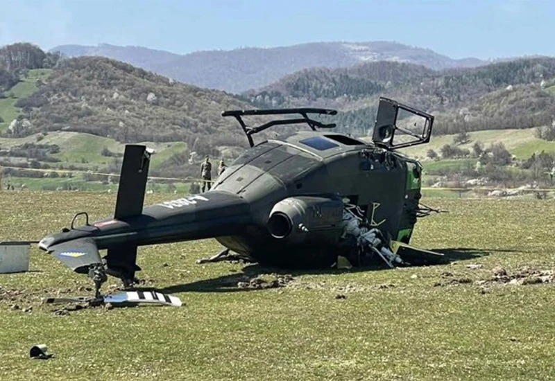 Prevrnuti helikopter OS BiH neće više nikad poletjeti?