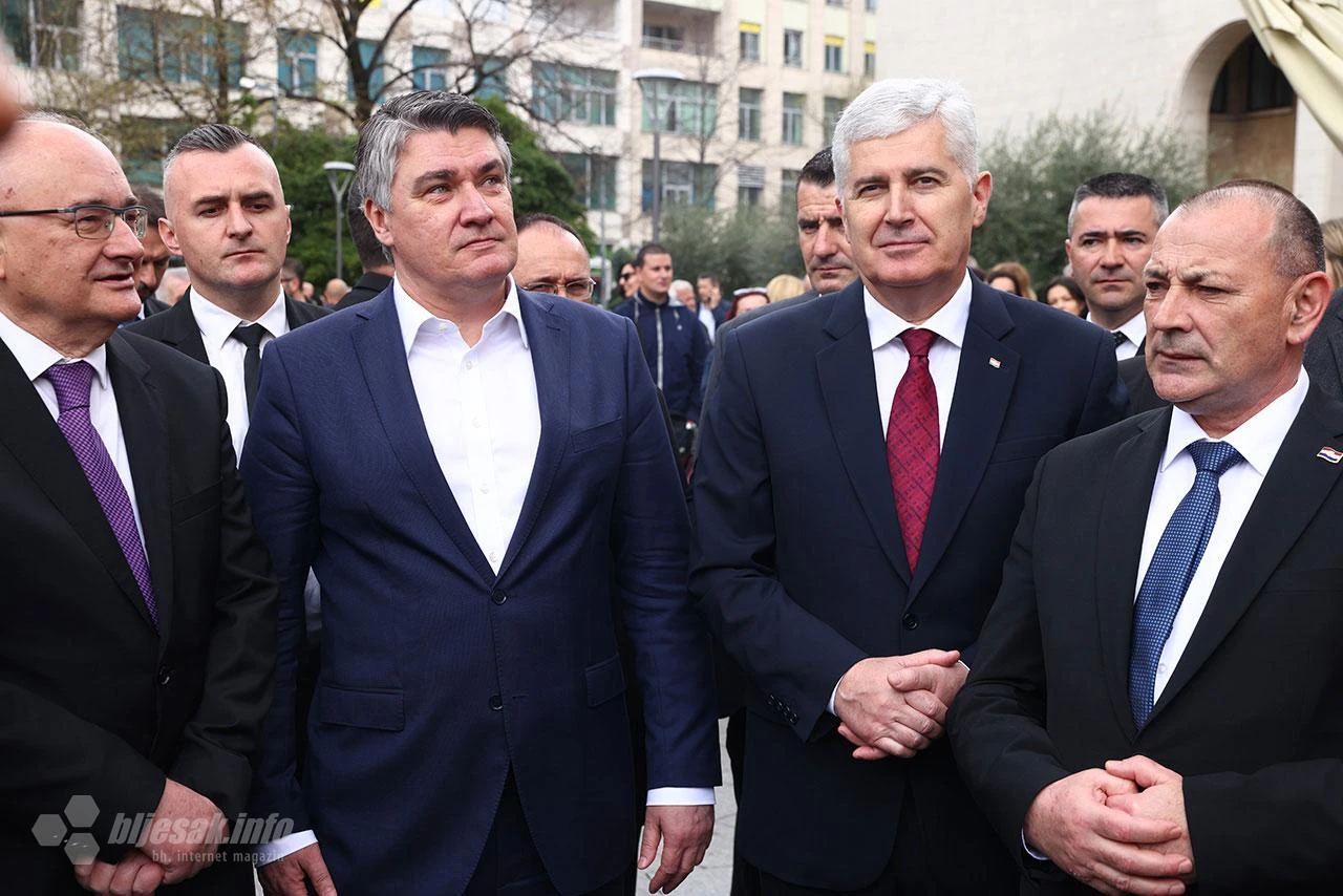 30 godina HVO-a: Milanović i Čović položili vijence 