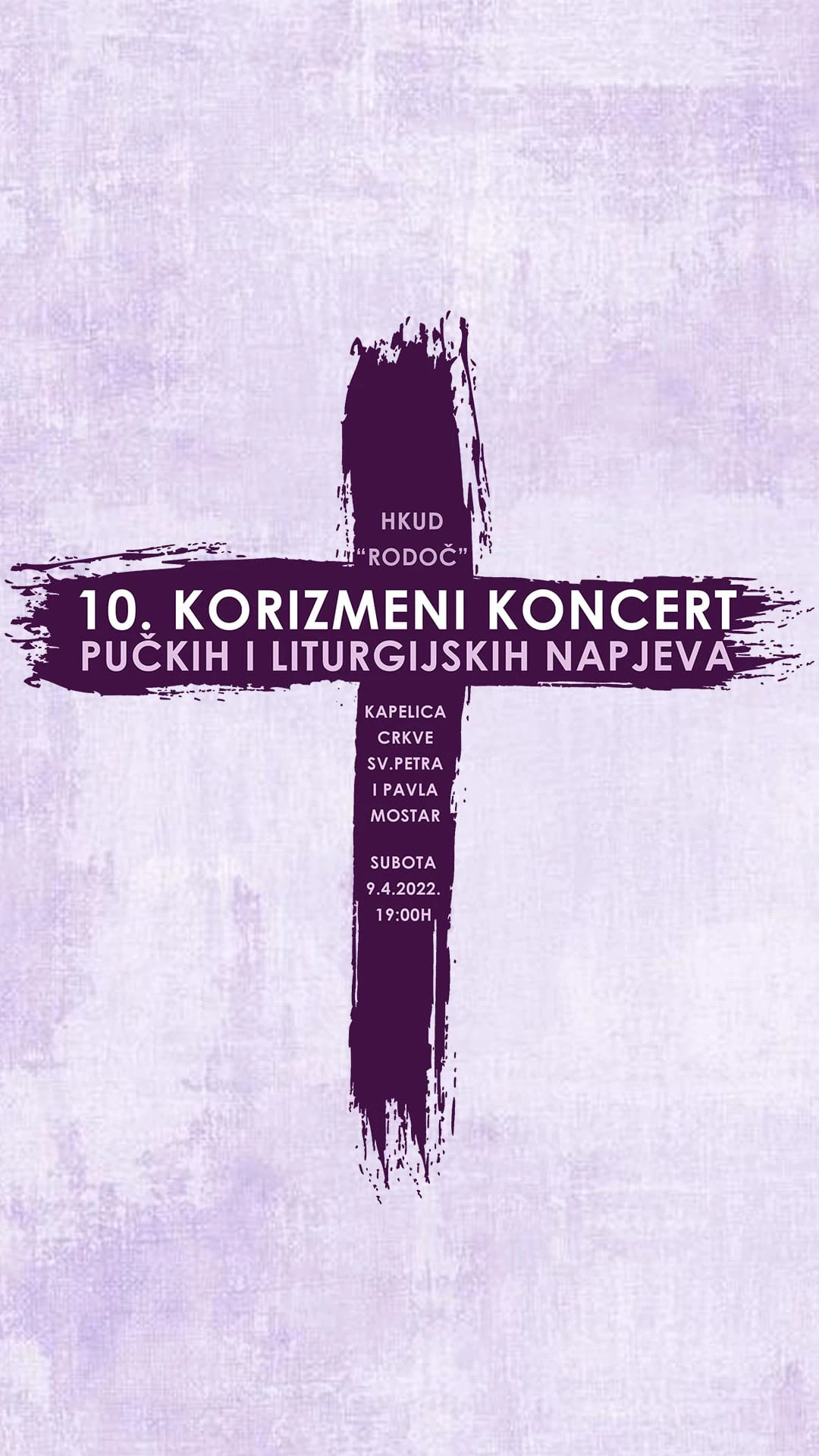10. Korizmeni koncert pučkih i liturgijskih napjeva HKUD Rodoč