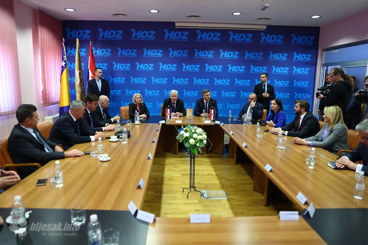 Plenković i Čović iz Mostara: Mora se obnoviti partnerstvo Hrvata i Bošnjaka