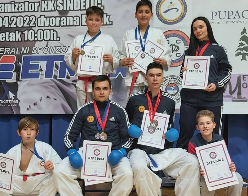 Karate klub ''Student'' iz Mostara osvojio 7 novih medalja