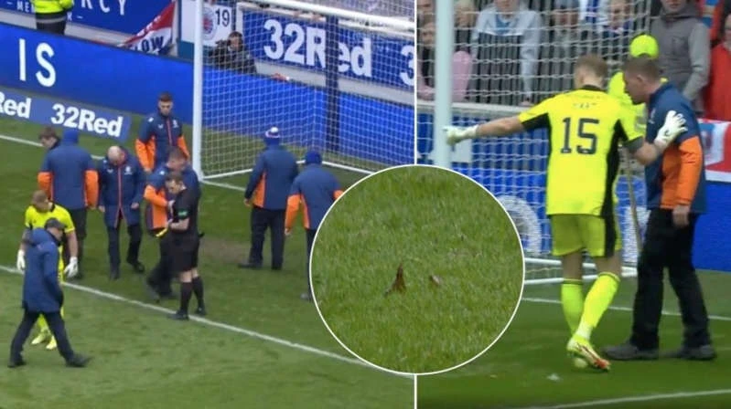 Bocom na golmana: Najveći derbi škotskog nogometa obilježio navijački incident